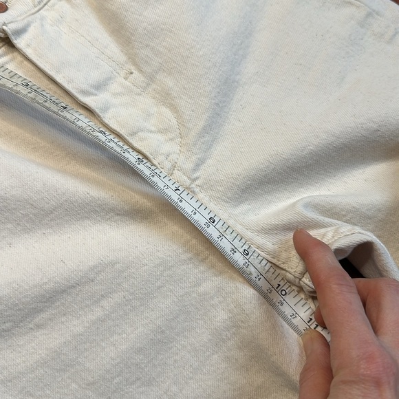 Zara Flare Leg Cream Jeans Size 4 - Picture 4 of 7